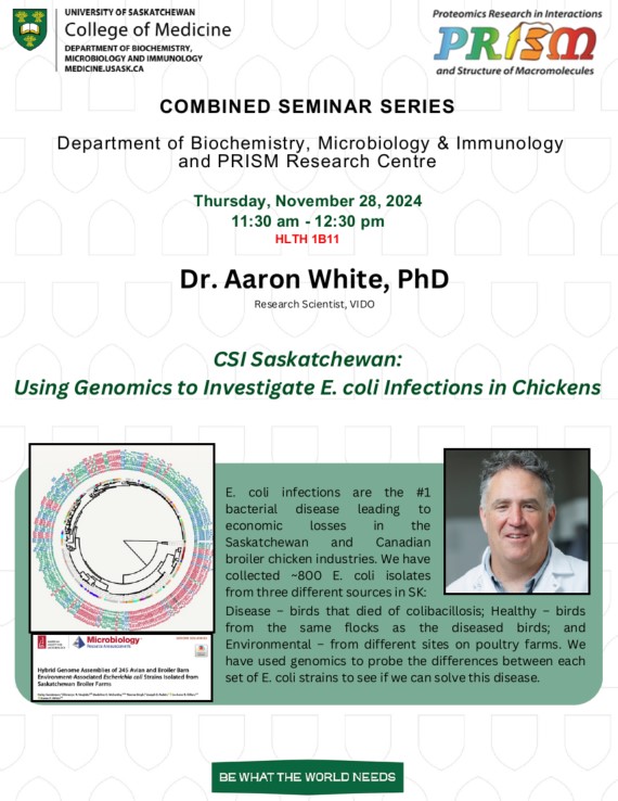 Aaron White seminar poster