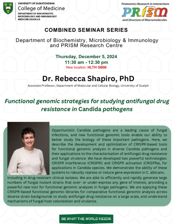 Rebecca Shapiro seminar poster