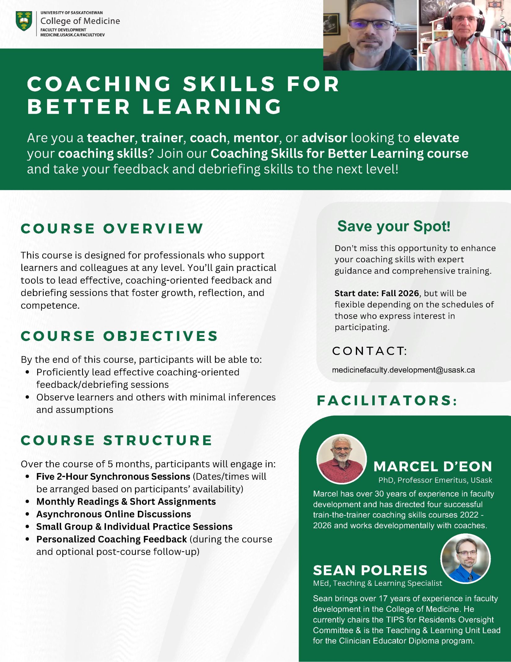 Coaching Skills Poster