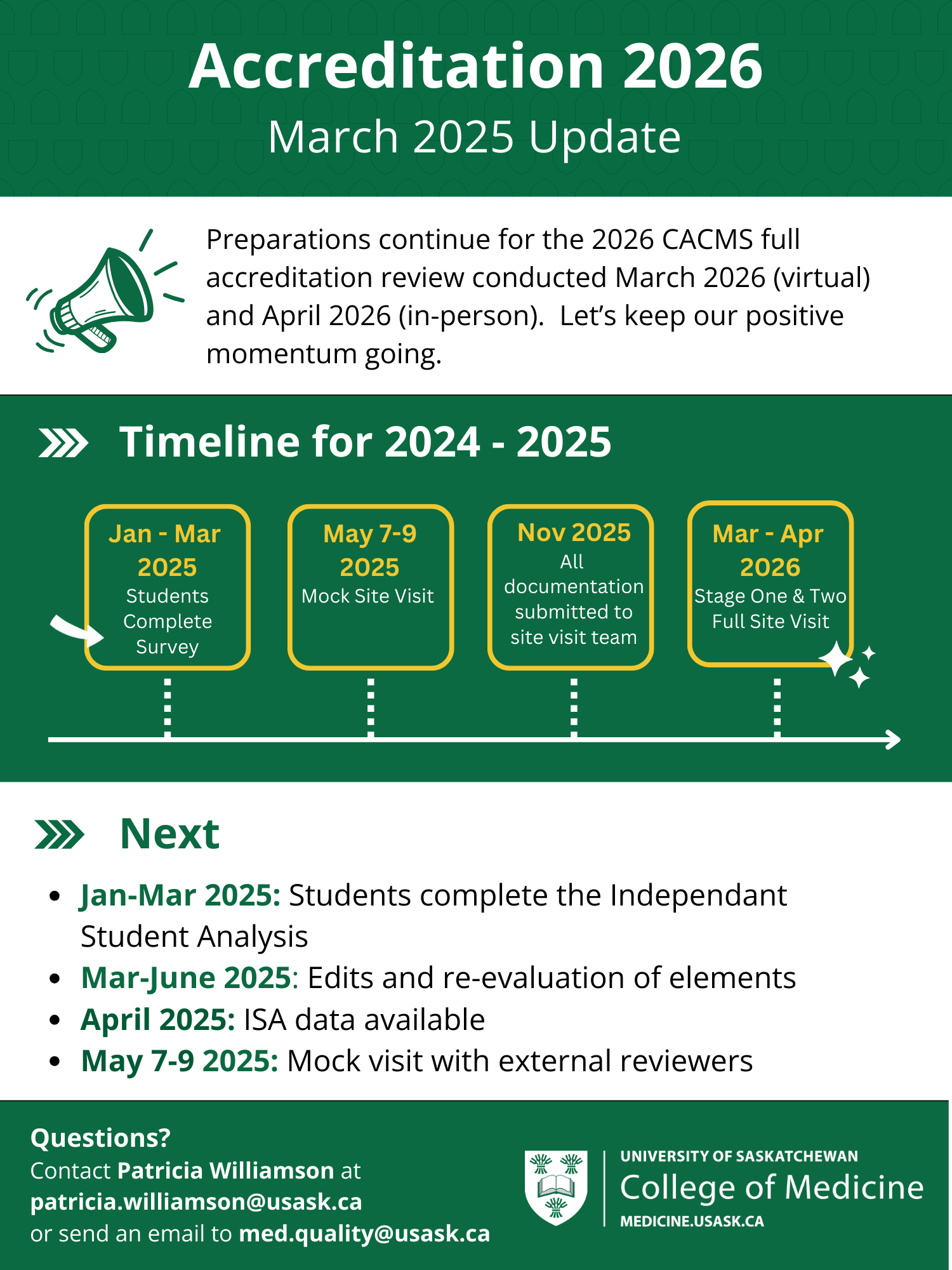 UGME Accreditation Update - June 2024