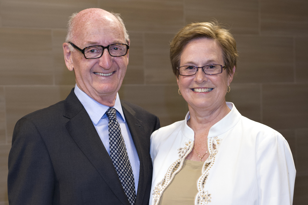L-R: Drs. Lawrence and Penny Clein established a scholarship for students studying palliative care. (Photo: Submitted)