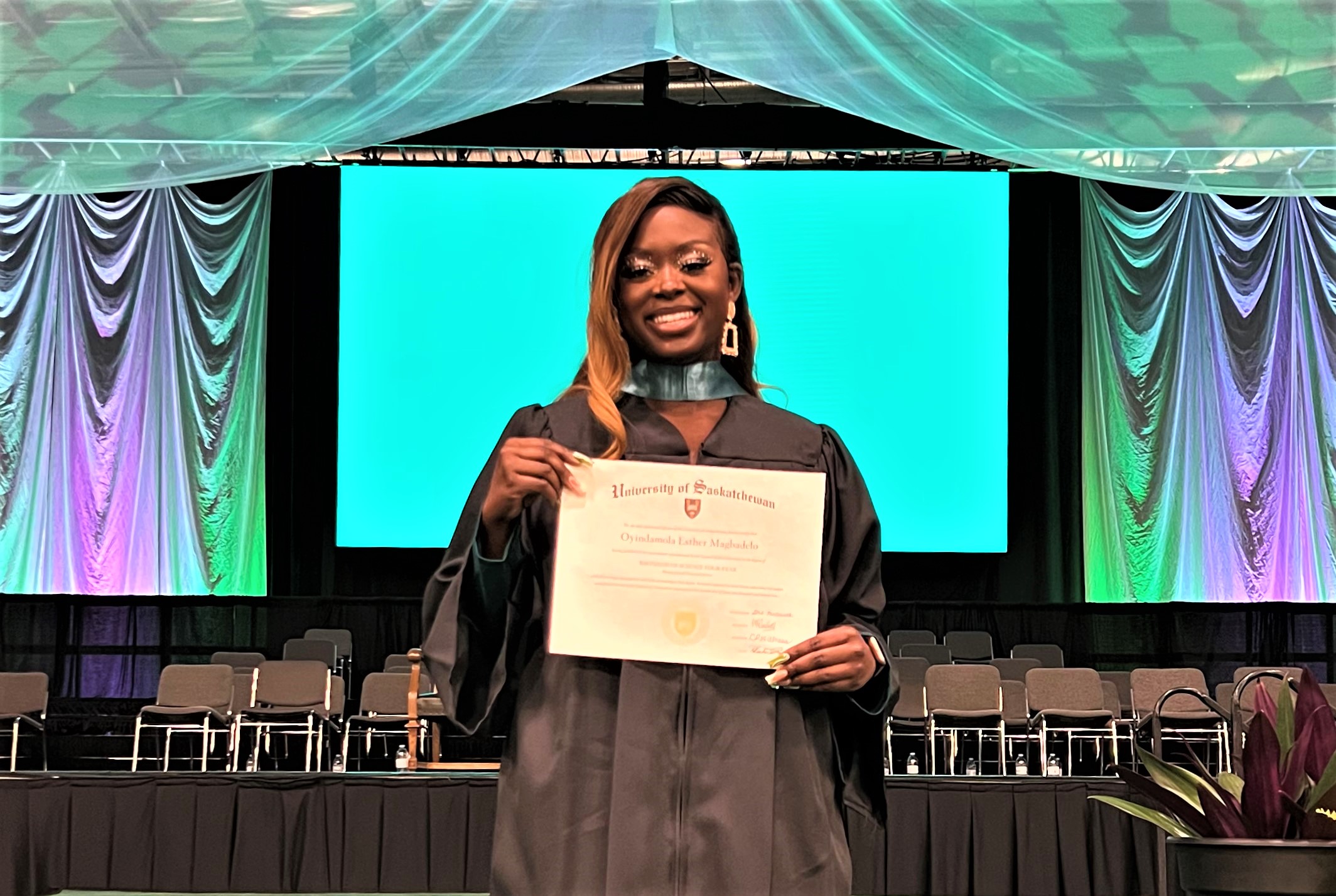 Oyin Magbadelo graduated from the University of Saskatchewan with a Bachelor of Science (BSc) in Biomedical Neuroscience with a minor in Psychology. (Submitted photo)
