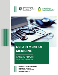 Cover page of 2024-25 Department of Medicine Annual Report.