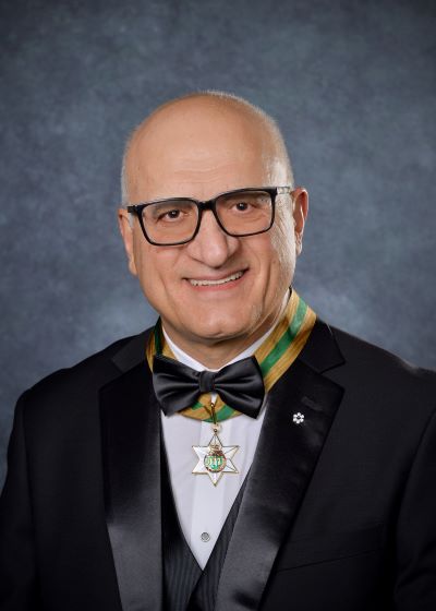 Dr. Haddad and his Order of Merit.