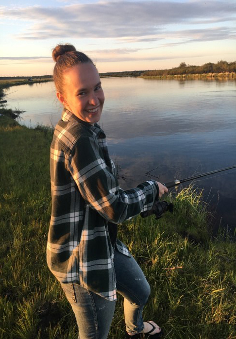 Jessica Froehlich fishing at the Prairie. (Submitted photo) 