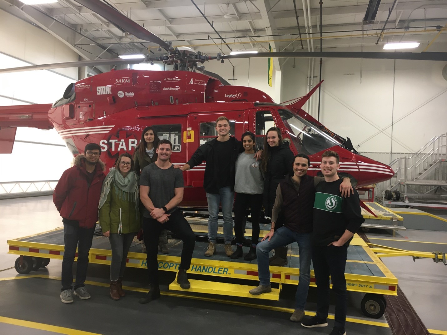 Second-year medical students had the opportunity to tour STARS Air Ambulance in November. 
