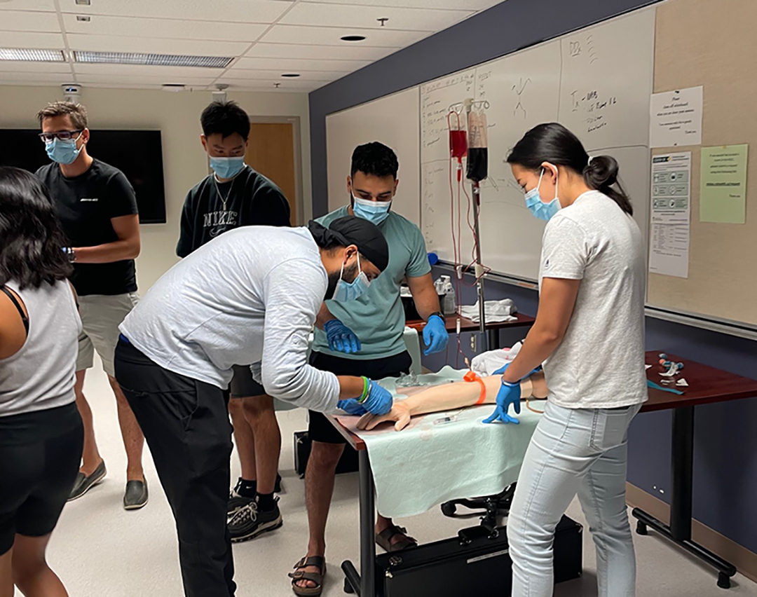 First-year medical students participate in the Mini-Integration Weekend in Regina.
