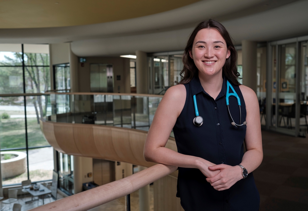 Third-year medical student Laura Neuburger has been selected to become a 2019 Canadian Medical Hall of Fame Award laureate. Photo by Dave Stobbe.