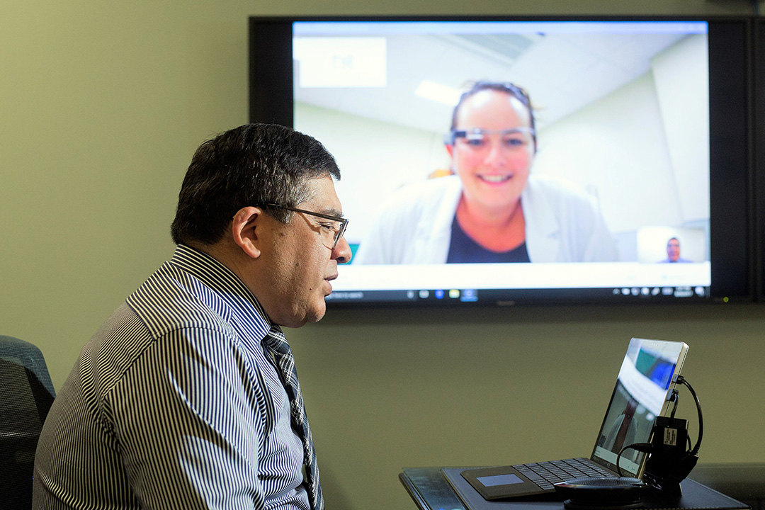 Dr. Ivar Mendez (MD) and his USask research team have pioneered the use of remote diagnostic technology to support health care in remote northern communities. (Photo: David Stobbe)