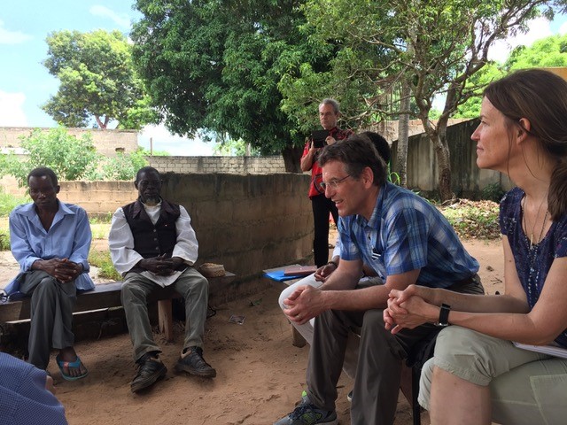 Dr. Ron Siemens (second from right) is seen in Mozambique as part of his work with local communities to build stronger health care solutions. (Photo: submitted)