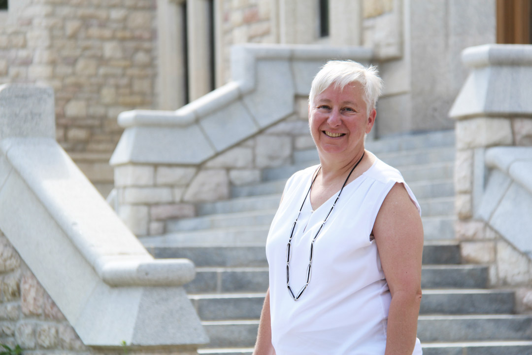 A team led by virologist Dr. Joyce Wilson aims to identify existing drugs that can be repurposed to treat COVID-19 infections. (Photo: University of Saskatchewan)