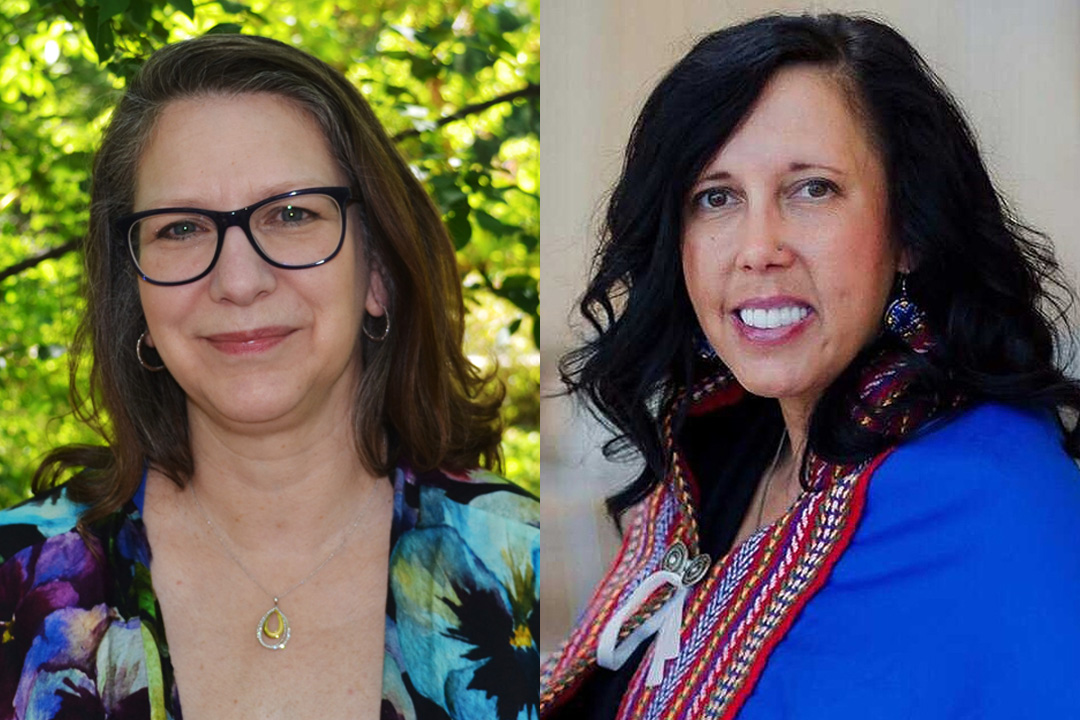 From left: Dr. Pamela Downe (PhD) is a professor in the Department of Anthropology and Archaeology in the College of Arts and Science. Dr. Carrie Bourassa (PhD) is a professor in the Department of Community Health and Epidemiology in the College of Medicine. (Photos: Submitted)