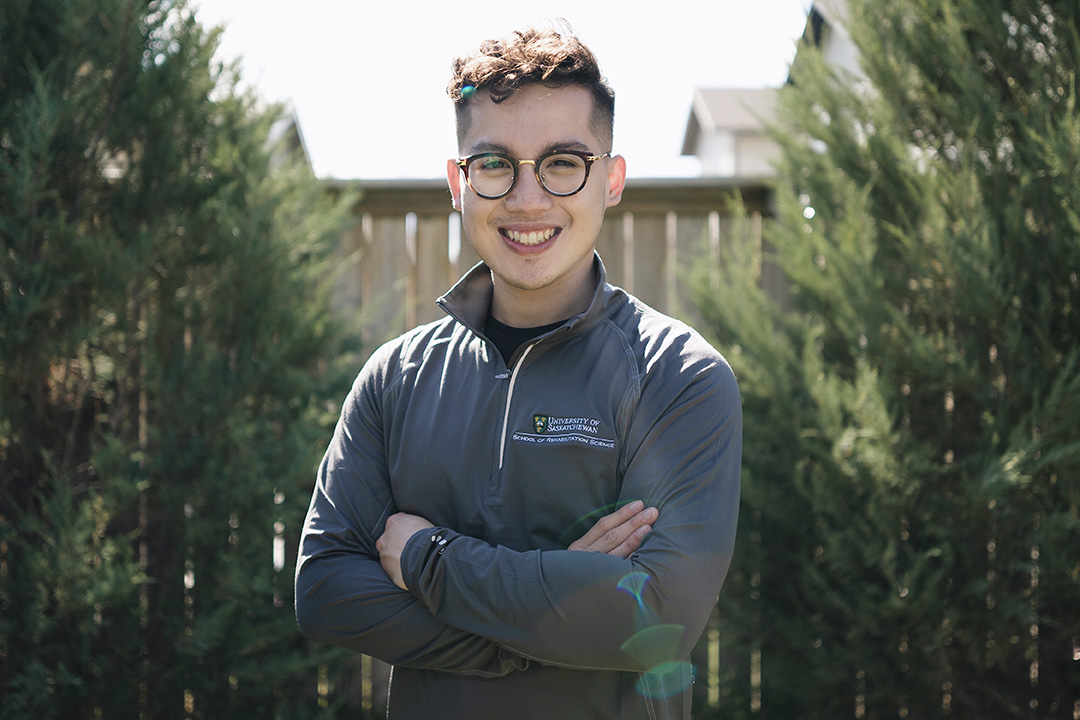 Enzo Yutuc is set to graduate with a Master of Physical Therapy degree from USask at 2021 Fall Convocation on Nov. 10. (Photo: Submitted)