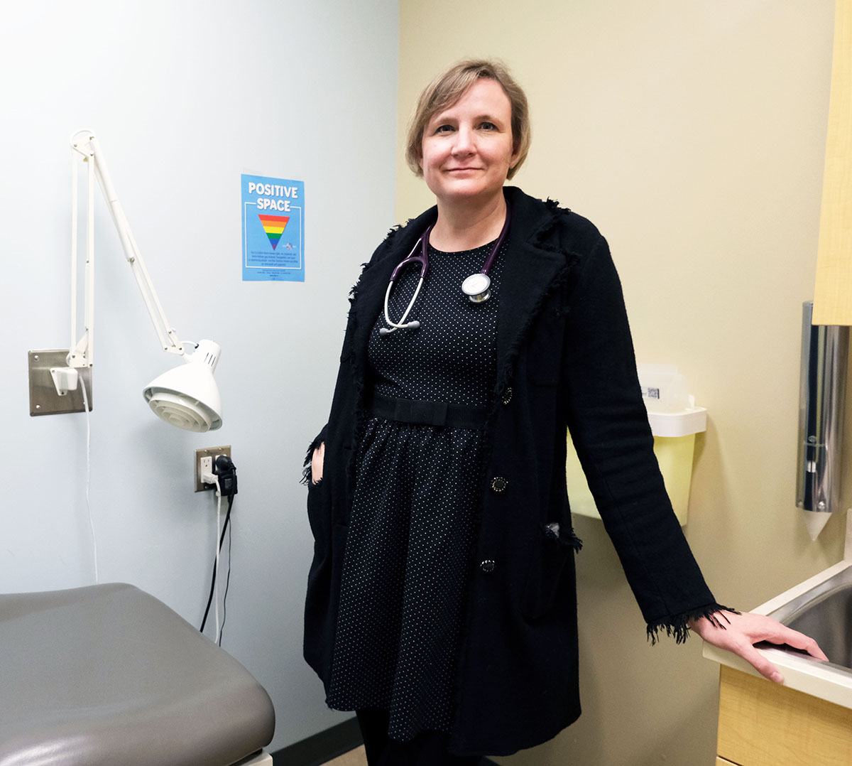 Dr. Ginger Ruddy (MD) is a family physician at West Winds Primary Health Centre and assistant professor in the Department of Academic Family Medicine at USask College of Medicine. (Photo: Jana Al-Sagheer)