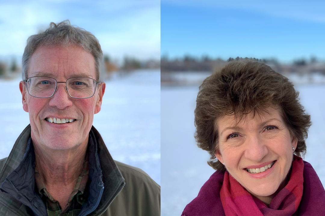 USask Canada Research Chairs Dr. Graham George (PhD) and Dr. Ingrid Pickering (PhD). (Photo: Submitted)