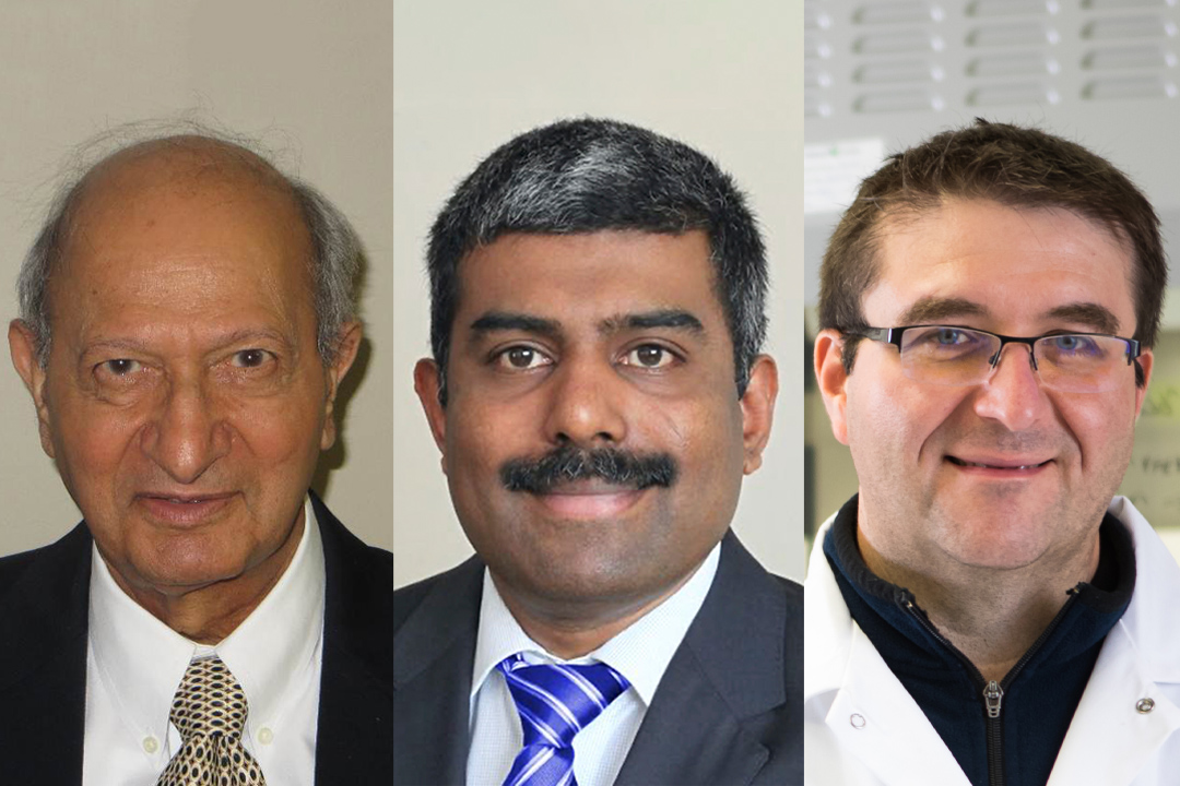 From L-R: Dr. Ali Rajput, Dr. Anil Kumar, and Dr. Christopher Phenix. (Photos: Submitted) 