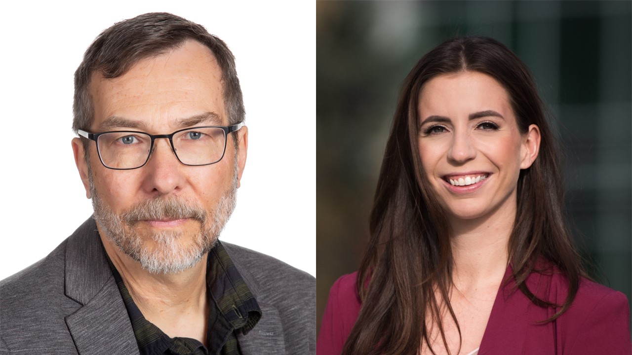From left, Emergency Medicine provincial department head Dr. James Stempien (MD) and EM resident Dr. Lauren Roberts (MD) discussed the creation of the Provincial Emergency Medicine Journal Club to connect medical faculty and residents across Saskatchewan. (Submitted photos)