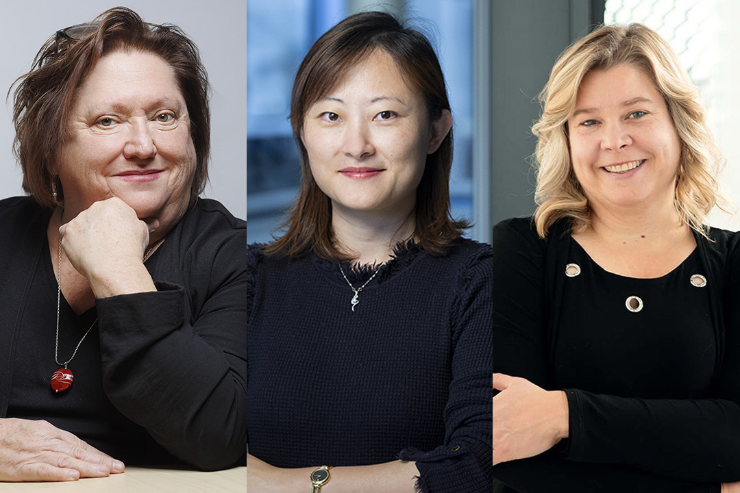 From left: Dr. Valerie Verge (PhD), Dr. Yang Yang (PhD) and Dr. Jennifer Lang (PhD). (Photos: Submitted)