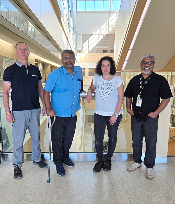 From left to right: Researchers Dr. Franco Vizeacoumar (PhD) and Dr. Linda Chelico (PhD) are lead investigators for projects that received Canadian Institutes of Health Research’s (CIHR) 2025 Spring Grant Competition funding. 