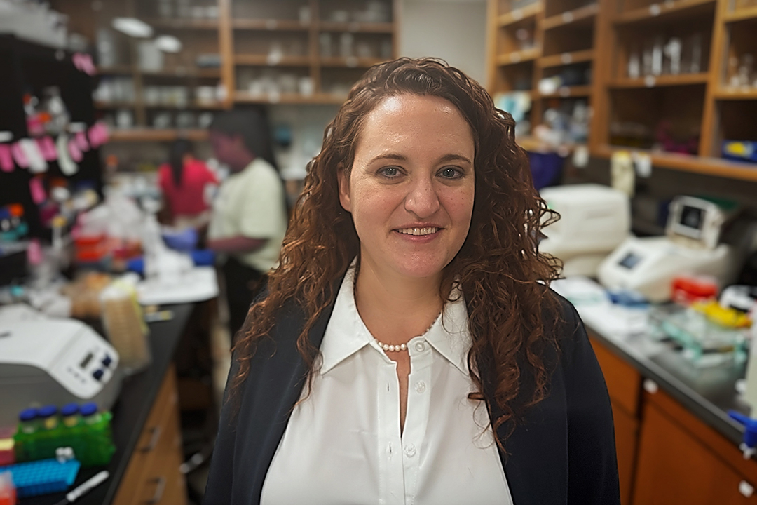 Dr. Jessica Sheldon (PhD) is a researcher and assistant professor in the College of Medicine. (Photo: Jen Quesnel)