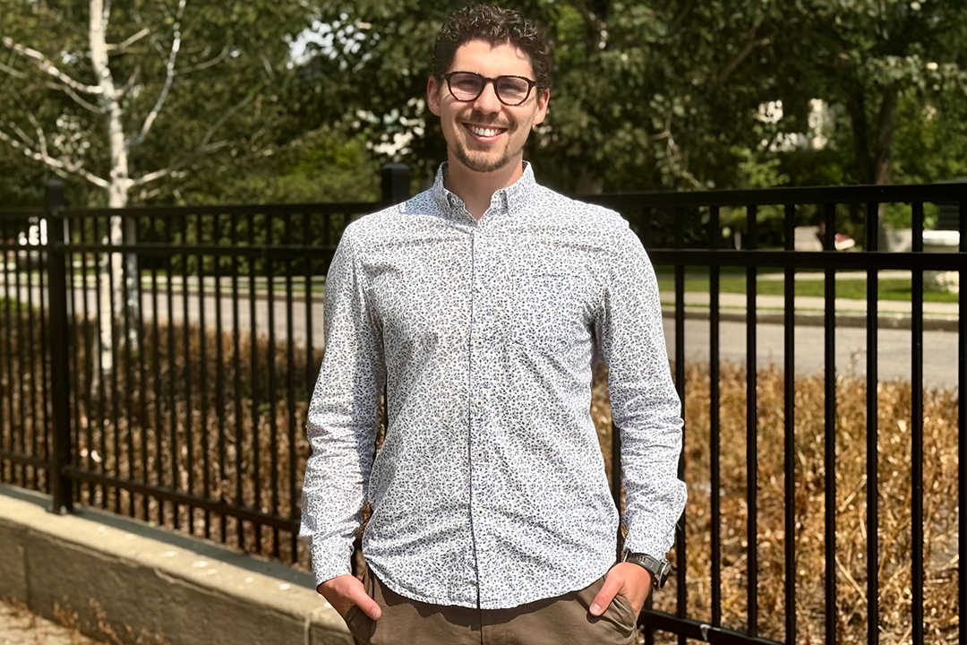 University of Saskatchewan student Kirk Haan is completing his medical degree and PhD degree in — completing medical school and his PhD in osmoregulation at the same time. (Photo: Jen Quesnel)