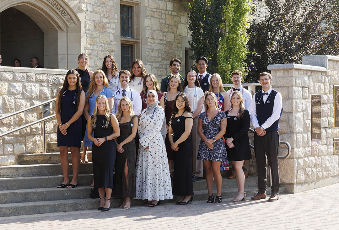 USask’s Master of Physician Assistant Studies (MPAS) program is the first of its kind in Saskatchewan and one of only six physician assistant training programs in Canada. Pictured is the inaugural cohort of students who started the program in fall 2025. (Photo: David Stobbe)