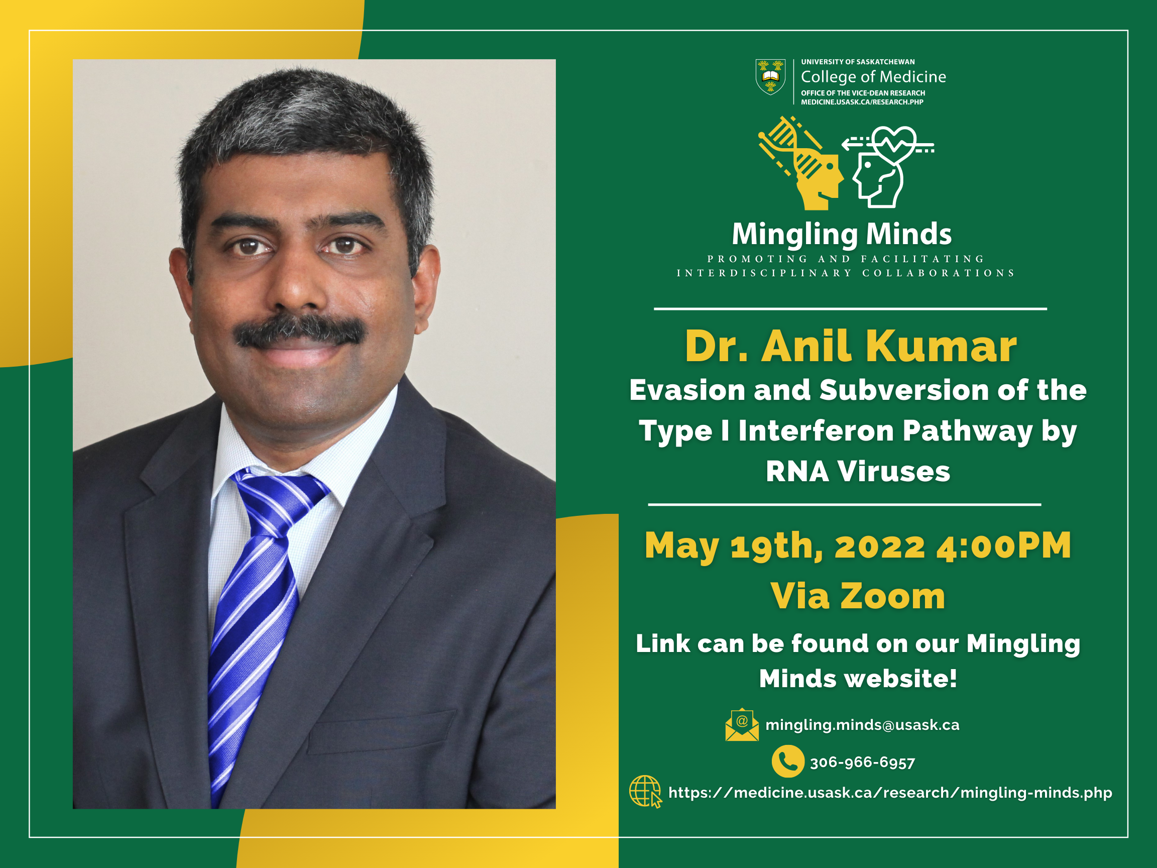 Mingling Minds May 19th - Dr. Anil Kumar