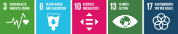 SDGs - 3, 6, 10, 13, 17